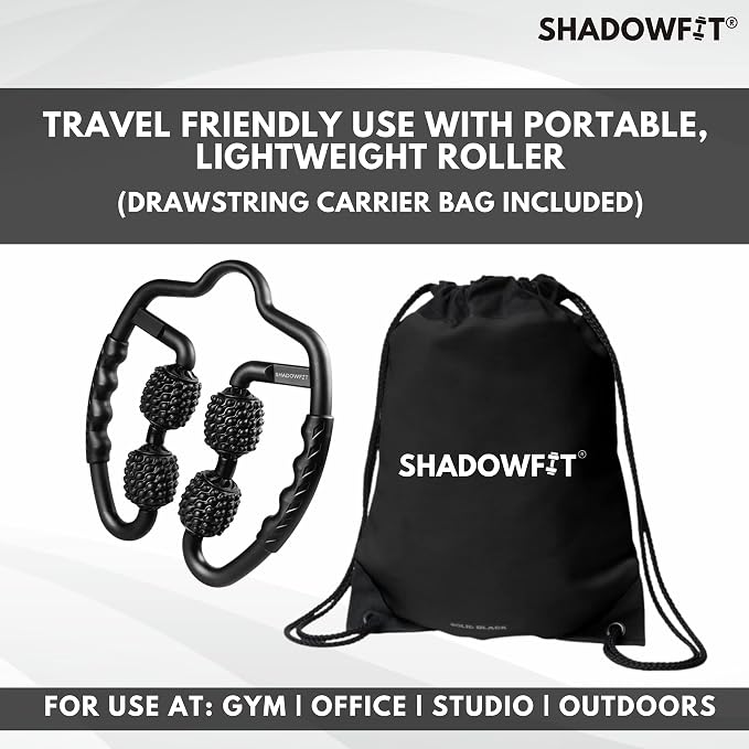 Shadowfit Muscle Massager Roller, Trigger Point Foam Roller for Calves, Legs, Arms, Shin Splints, Massage Tool to Relieve Soreness, Stiffness, and Tight Muscles, Cellulite Deep Tissue Massaging