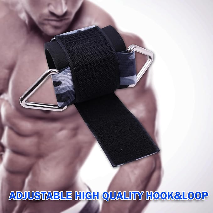 Wrist Cuffs for Cable Machines – Padded & Adjustable Straps for Lateral Raises, Tricep Pushdowns & Strength Training