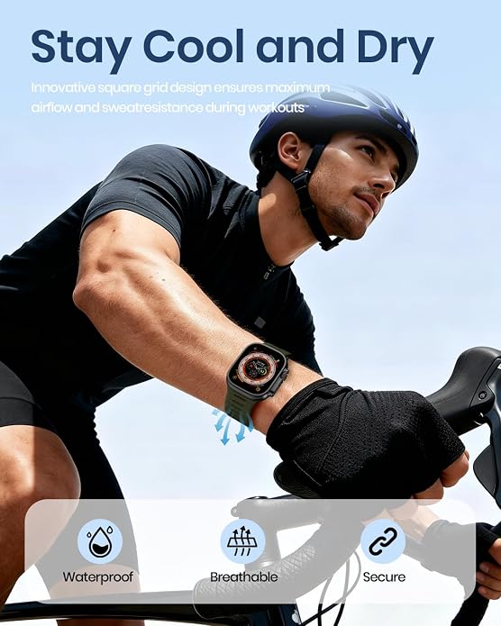 Magnetic Sport Bands Compatible with Apple Watch Bands for Men Women | Silicone Wristband 49mm 46mm 45mm 40mm 44mm 38mm 41mm 42mm, Replacement for iWatch Ultra Series 11 10 9 8 7 6 5 4 3 2 1 SE
