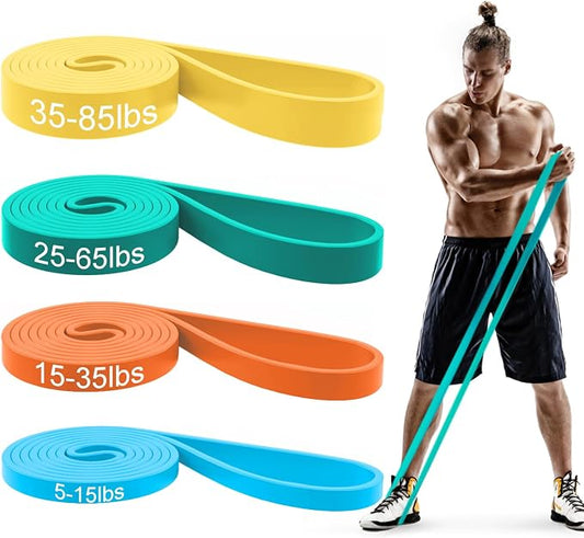 Pull Up Bands, Resistance Bands Set, Exercise Workout Bands for Men & Women, Ideal for Body Stretching, Physical Therapy and Muscle Training