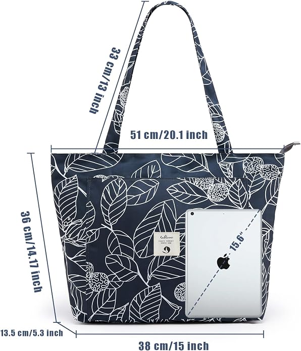 WLLWOO Yoga Mat Carrier Bag for Women Canvas Carryall Tote Gym Pilates | Large Holder Zipper Shoulder for Beach Travel Workout Fitness Office