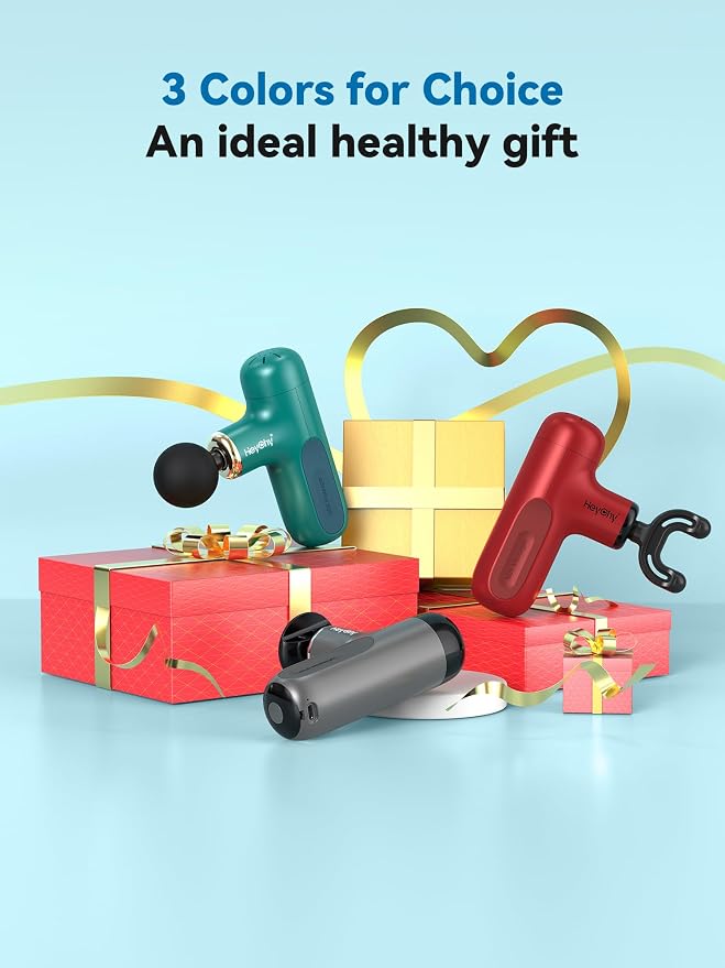 Super Mini Massage Gun, Percussion Deep Tissues Muscle Massager | Compact Sports Travel Massage Gun, Portable Handheld Massager for Her, Home, Athletes, Office