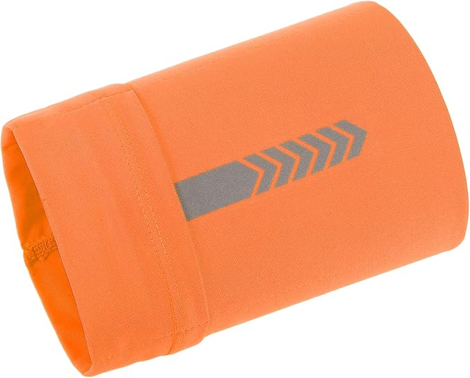 PATIKIL Sports Armband Sleeve, XL Size Universal Running Holder Arm Band Waterproof Phone Armband for All Phones Hiking Biking Walking Jogging Gym, Orange