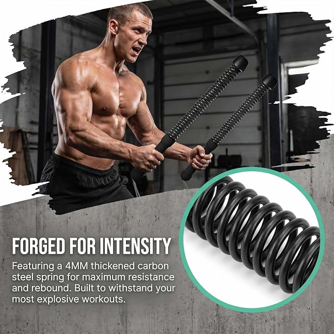 Adjustable Ropeless Battle Ropes for Home Gym, Weighted Cordless Exercise Equipment with Variable Air Resistance, Portable Strike Gear for HIIT & Strength Training, Men & Women