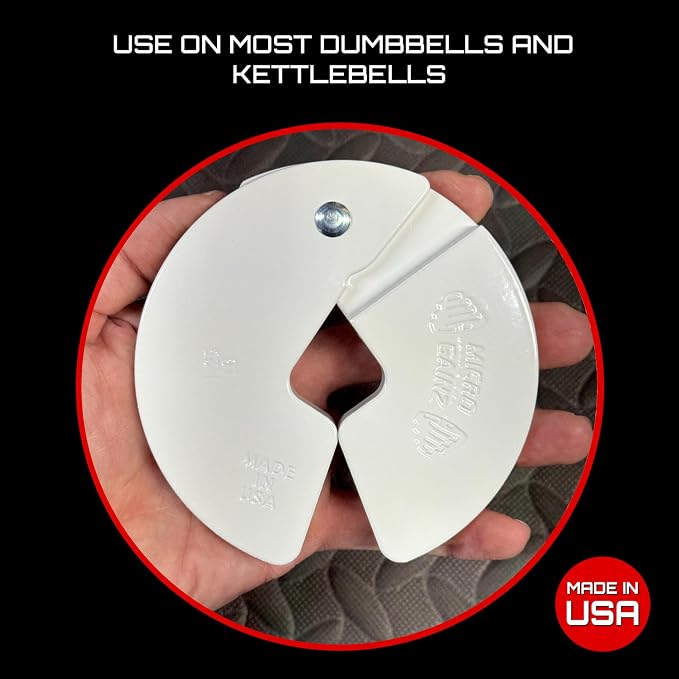 Micro Gainz 1.25LB Dumbbell Fractional Weight Plates, 2-Piece