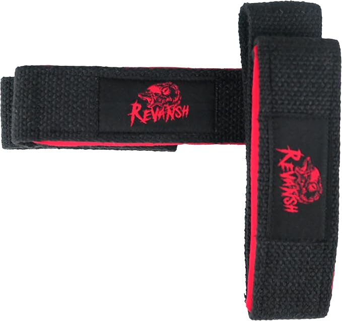 Sports Lifting Wrist Straps for Weightlifting Gym Deadlift and Pull Ups 24 Inch Cotton with 5mm Padded Neoprene and Silicone Grip for Powerlifting Bodybuilding Men Women