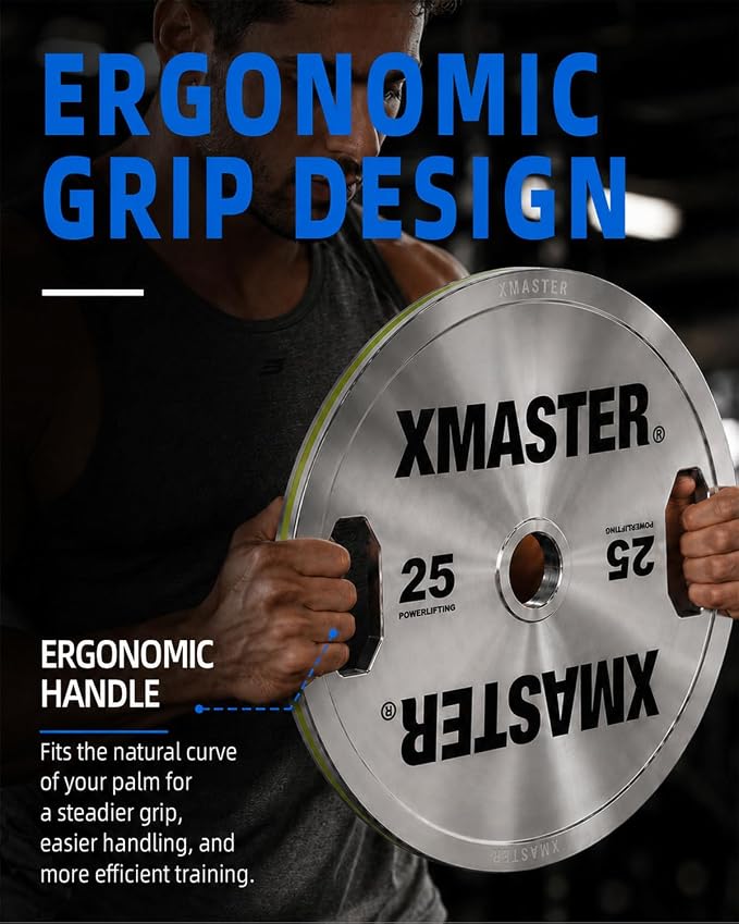 XMASTER FITNESS Hand Grip Chrome Steel Plates