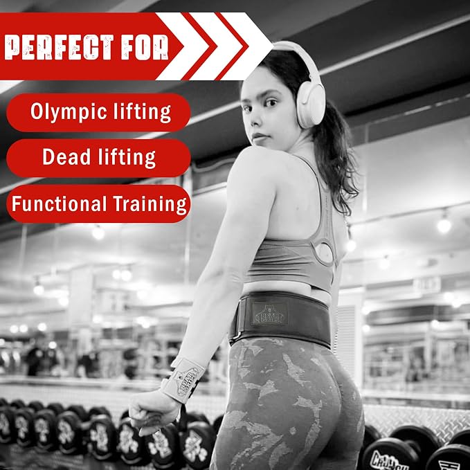 Bear Grips Weight Lifting Belt, Weightlifting Belt for Women, Weight Belt For Men Gym Belt With Locking Buckle, Nylon Belt, Squat Belt, Deadlift Belt, Workout Belt, Exercise Belt for Back Support