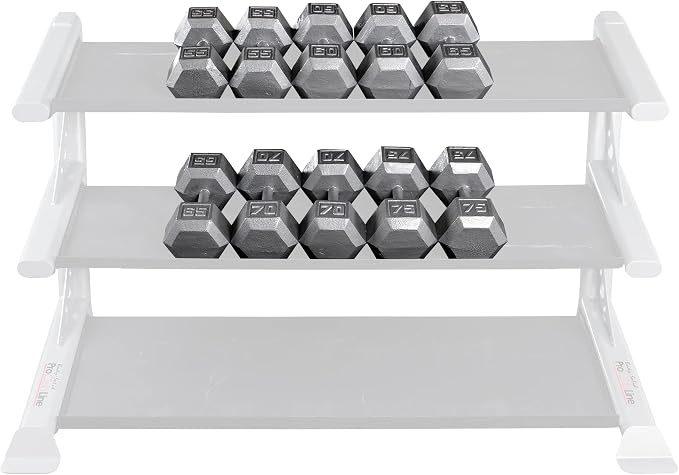 Body-Solid Cast Iron Hexagon Dumbbell, Hand Weights For Men and Women, Weight Dumbbells for Strength Training, Body Building Home Gym Training Gear