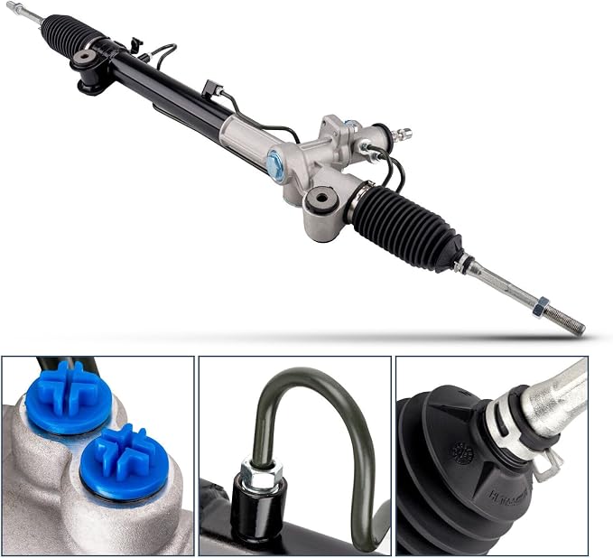 PHILTOP Power Steering Rack and Pinion Compatible with Lexus RX350 2007-2009, RX330 2004-2006, Toyota Highlander 2004-2005 All Models & 2006-2007 2.4L 3.3L, Hydraulic Rack and Pinion Replace 26-2617