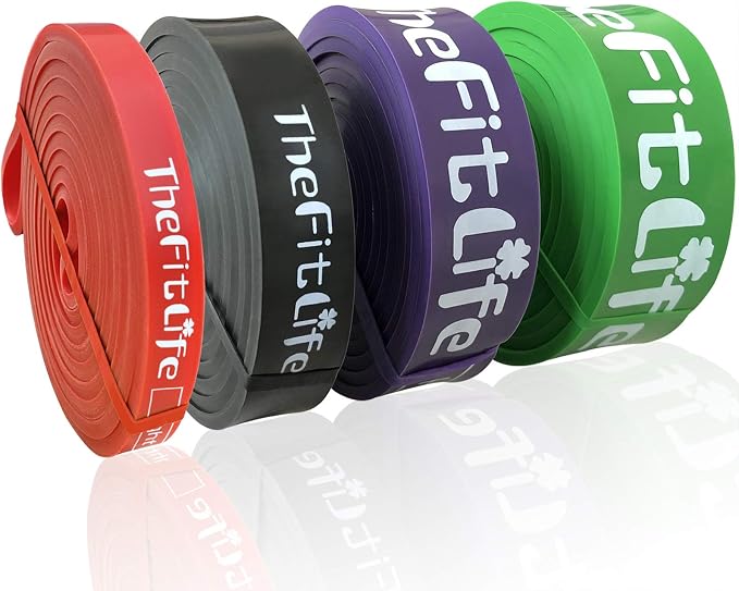 TheFitLife Pull Up Assistance Bands- Resistance Bands for Working Out, Long Workout Bands for Exercise, Fitness Band for Pullup Assist, a Substitute of Dumbbell Set and Kettlebells, Barbell