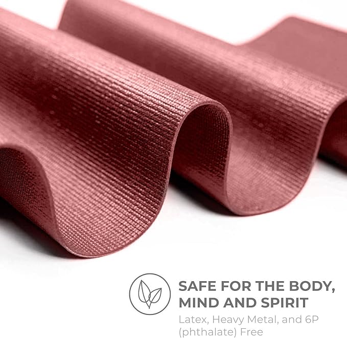 Voyage 5mm Studio Yoga Mats, 6 Pack, 72x24in | Extra Long, Anti-Tear Exercise Mats for Workout, Stretching, Fitness - Non Slip Gym Mats for Home, Schools and Studios