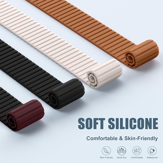 Magnetic Sport Silicone for Apple Watch Ultra 3 2 Band 49mm 46 45 44mm Men | Upgraded Magnet,Two-Tone Design,Waterproof,Soft Loop Strap for iWatch Ultra 3/2 Series 11 10 9 8 7 6 5 4 SE 46mm 45mm 44 49