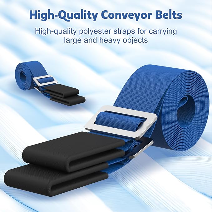NOCOEX Moving Straps for Heavy Object - 2-Person Lifting and Moving System with Soft Back Pad - Shoulder Lifting Straps for 2 Movers to Easy & Safe Carry Furniture Appliance Mattresse Up to 880lbs