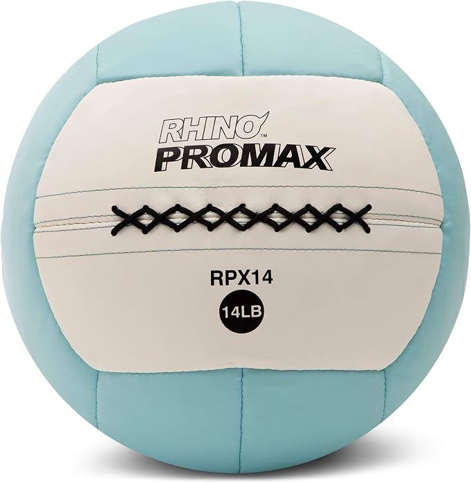 Champion Sports Rhino Promax Wall Balls - Soft Shell Non-Slip Grip for Weightlifting, Plyometrics, Cross Training, & Home Gym