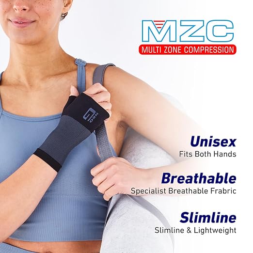 Neo-G Wrist and Thumb Support for Arthritis, Joint Pain, Tendonitis, Sprain - Wrist Brace Wrist Compression Hand Support - L - Black