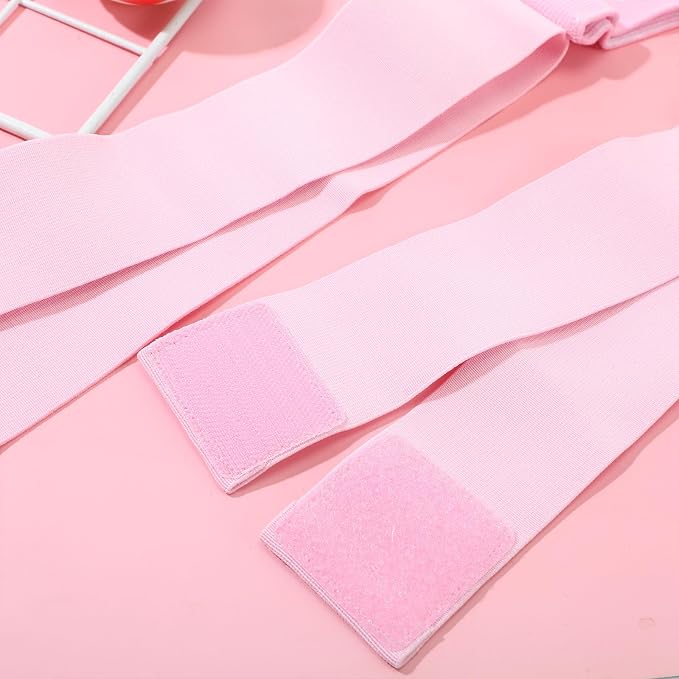 Tarpop 1 Pair Ankle Brace for Kids Compression Ankle Sleeves Adjustable Foot Support Brace Elastic Guard for Children Boys Girls Sports Running Jogging Dance Fitness Gymnastics(Light Pink,Small)