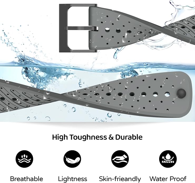 Watch Band for Suunto Race 2/Vertical 2/Run/S/9 Peak/Pro/5 Peak | Soft Silicone 22mm Replacement Bands for Vertical/Race/9 Peak Pro
