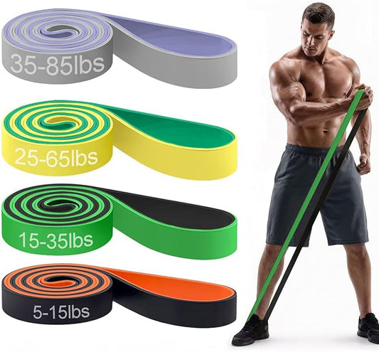 Pull Up Bands, Resistance Bands Set, Exercise Workout Bands for Men & Women, Ideal for Body Stretching, Physical Therapy and Muscle Training