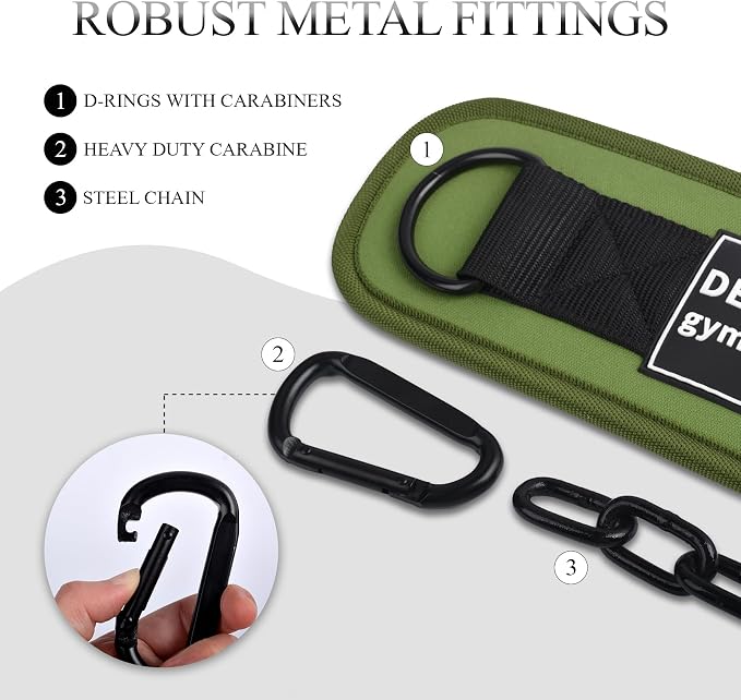 12 mm Thick Heavy Duty Dip Belt with 36 IN Steel Chain, 35" Weighted Pull Up Belt for Added Weight Training, Chin Ups, Pull Ups, Tricep Dips And More