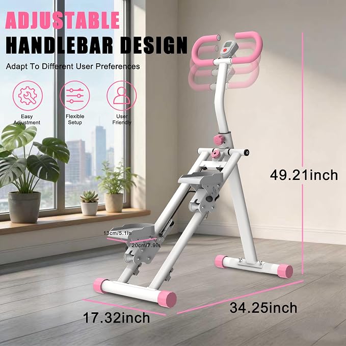 Stair Stepper for Home-Upgrade Vertical Climber Workout Machine for Full-Body Exercise Climber Fitness Equipment with Stable Frame Adjustable Handlebar