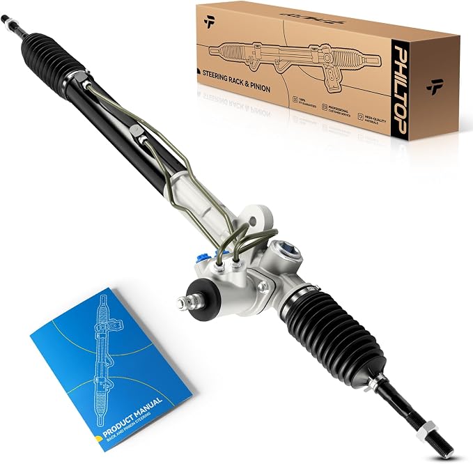 PHILTOP Power Steering Rack and Pinion Compatible with Hyundai Santa Fe 2001 2002 2003 2004 2005 2006 All Models, Hydraulic Rack and Pinion Replace 26-2413