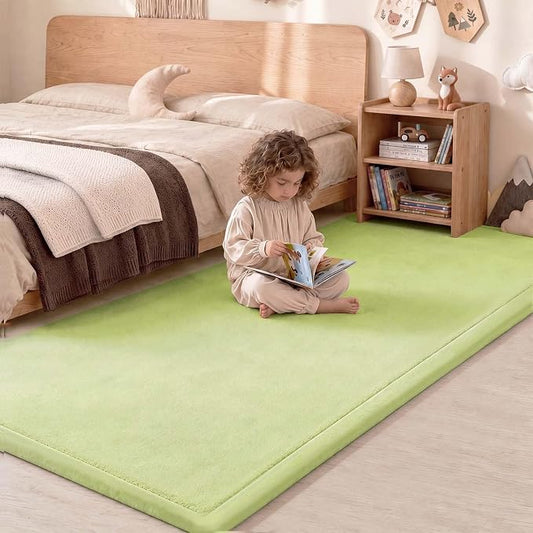 1.3" Thick Baby Play Mat for Floor,28x72 Bedside Rugs, Non-Slip | Ultra Soft Playmat for Baby,Tummy Time Foam Mats,Cushioned for Infant,Kids and Toddler Crawling,Easy Care