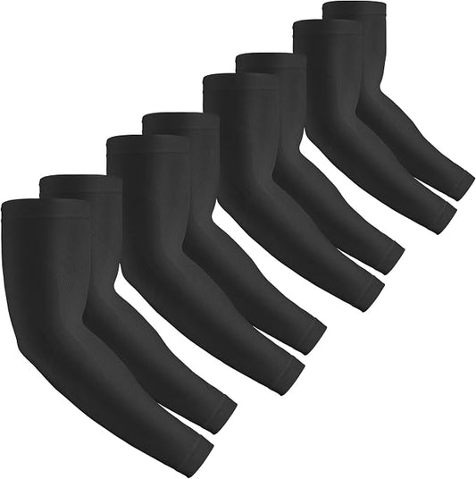 2 Pairs UV Protection Cooling Arm Sleeves Compression Sun Sleeves for Men Women Youth, Tattoo Cover Up, UPF 50