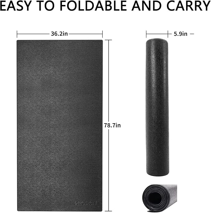 PROIRON Heavy Duty Exercise Equipment Mat, Treadmill Mat - 45"x32", 48"x24", 78"x36" - Floor Protector for Home Gym, Exercise Bike, Weight Bench, Rowing Machine, Cross Trainer