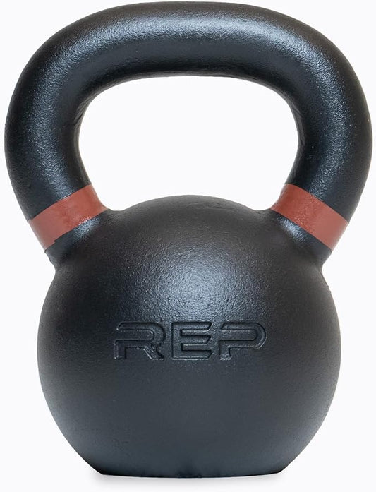 REP Fitness Single Kettlebells Weight Range, Cast Iron, Strength Training, Power Workout Equipment, Home Gym, Free Weights, Dumbbell Alternative, Exercise, Men, Women