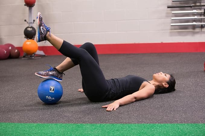 Body-Solid Rubber Medicine Ball - Superior Grip, Textured Surface, Adjustable Air Pressure Fitness Balls - Ideal for Cardio and Core Exercise in Home & Gym Workouts