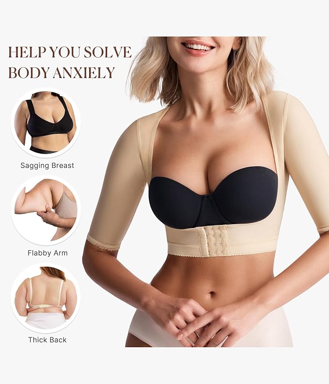 BRABIC Women's Shapewear Tops Post Surgery Compression Sleeve for Arm Shaper