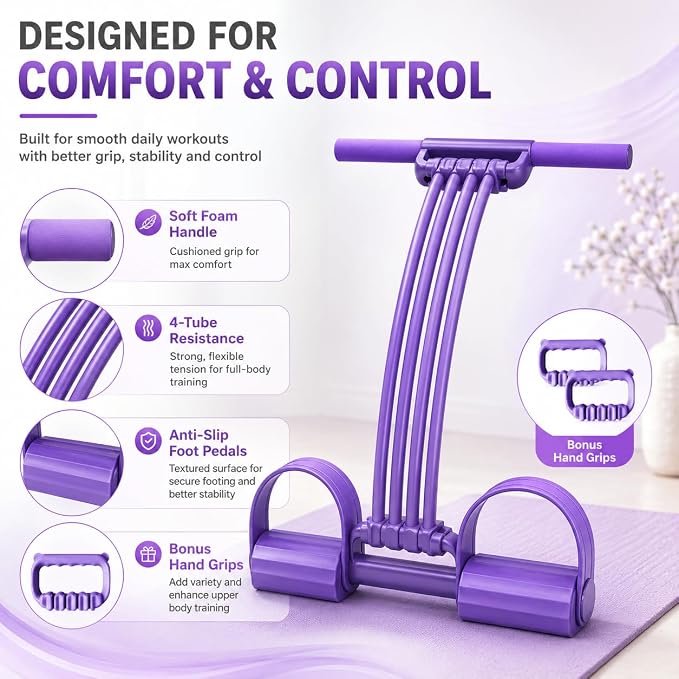 Pedal Resistance Band with Handles