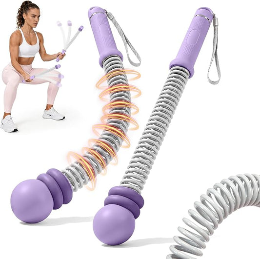 KUZARO Upgrade Weighted Ropeless Battle Ropes for Women, Quiet Adjustable Cordless Battle Ropes for Home Gym HIIT Cardio & Strength Training, Portable Exercise Rope for Arm & Core, Apartment Gear