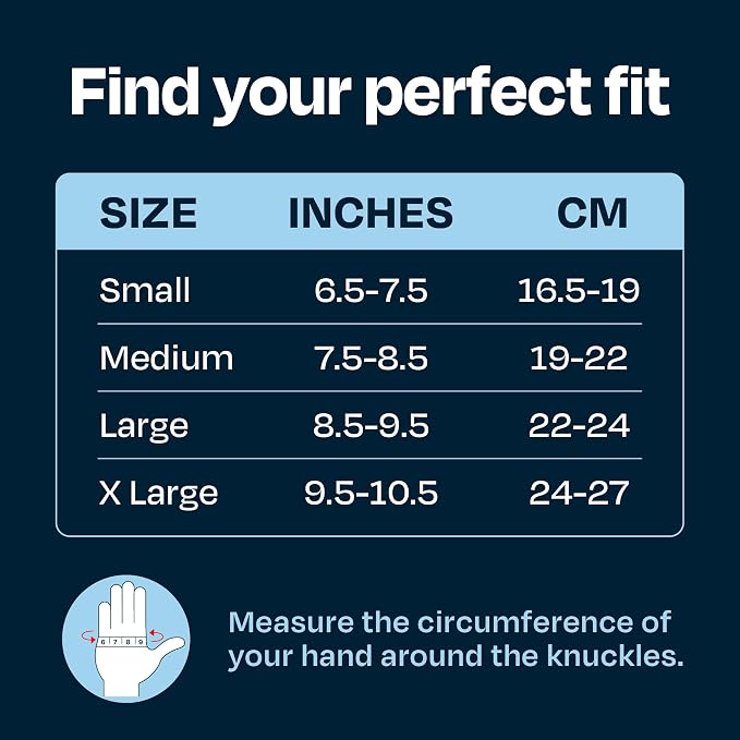 ComfyBrace Copper Arthritis Gloves, Hand Compression Gloves for Women & Men | Fingerless compression gloves for swelling, carpal tunnel, trigger finger, tendonitis and rheumatoid arthritis pain relief