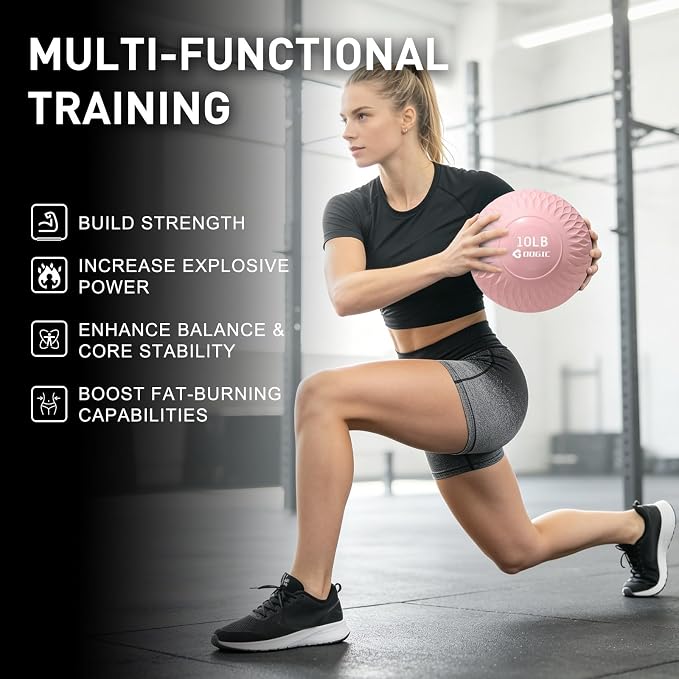 Slam Ball Medicine Ball Weighted Balls for Exercise and Workout, Strength, Cardio, Cross-Training and Core Workouts