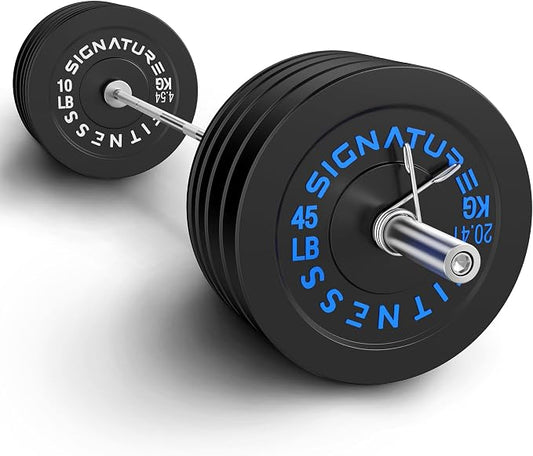Fitvids 2-Inch Olympic Rubber Weight Plates Sets, Bumper Plates Set Barbell for Strength Training, 160-370 Lbs Multiple Options