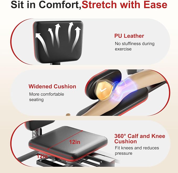 TDH Leg Stretcher, 300LBS Stretcher Machine,210° Adjustable Split Machine | Flexibility Stretching Equipment to Relieving Leg Muscl,Exercise for Everyone