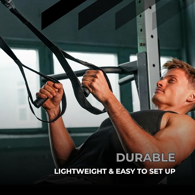 THYSOL Resistance Trainer Pro Xtreme Straps Army | Sling Trainer Set with Adjustable Door Anchor | Fitness Home Workouts - Suitable for Travelling & for Training Indoor & Outdoor