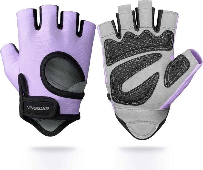 VINSGUIR Workout Gloves for Men and Women, Weight Lifting Gloves with Excellent Grip, Lightweight Gym Gloves for Weightlifting, Cycling, Exercise, Crosstraining, Pull ups, Fitness, Climbing and Rowing