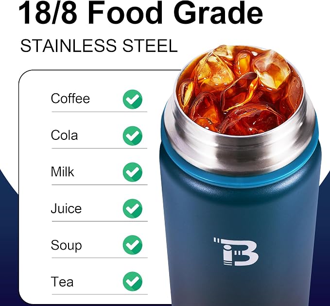 TOPBADE 32oz Insulated Water Bottle with Straw Lid & Spout Lid & Paracord Handle, Stainless Steel Water Bottle Wide Mouth, Double Wall for Women Men Gym Fitness Outdoor