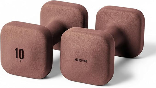 WeGym Square Dumbbells for Home Gym, Hand Weights for Strength Training