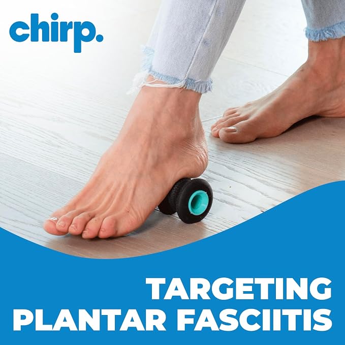 Chirp Wheel XR 2" Foot Roller, Acupressure Roller for Tired Feet, Mint | Acupressure Foot Roller, Textured Foam Roller for Feet, Plantar Massage, Muscle Recovery, Compact 2 Inch