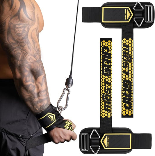 Drip Glue Non-Slip Wrist Straps for Weightlifting, 2-in-1 Lifting Straps with D Rings for Cable Machine Workout, 10mm Neoprene Padded Wrist Wraps for Weight Lifting Deadlift