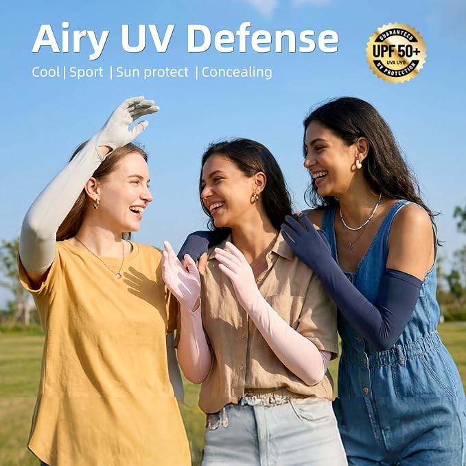 Women Driving Gloves, UV Protection Sun Gloves, Touchscreen Full Finger | UPF 50+ fabric blocks 99% UV rays, protecting hands during driving, cycling, fishing, hiking and outdoor activities