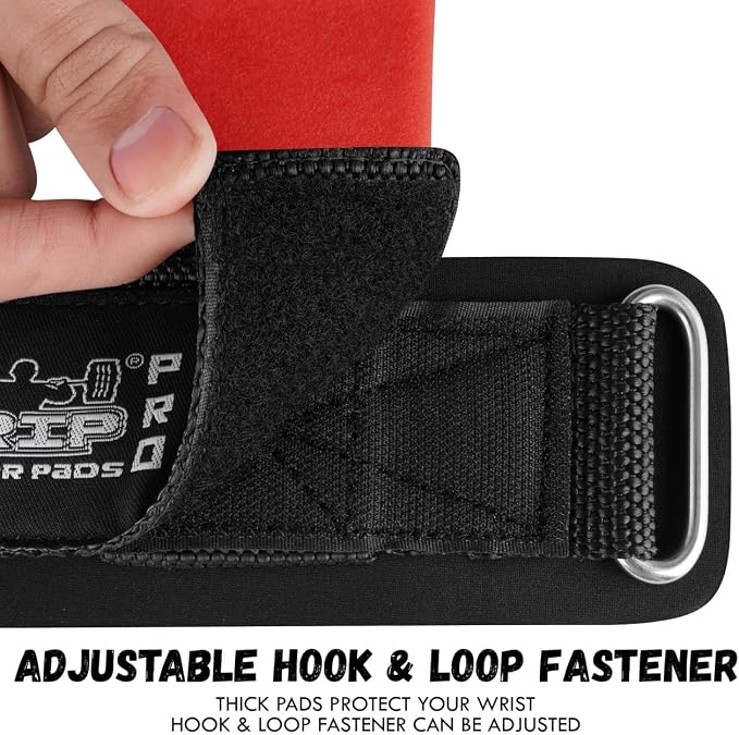 Weight Lifting Rod Hooks Heavy Duty Wrist Wraps Power Weight Lifting Training Gym Grips Straps Set of 2