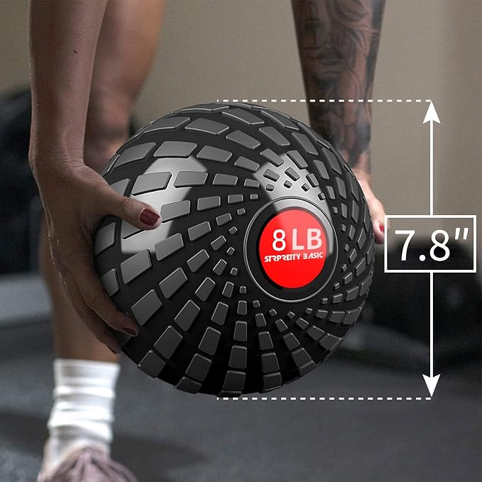 Medicine Ball 8, 10 lbs Slam Ball Weighted Balls for Exercise Strength and Crossfit Workout