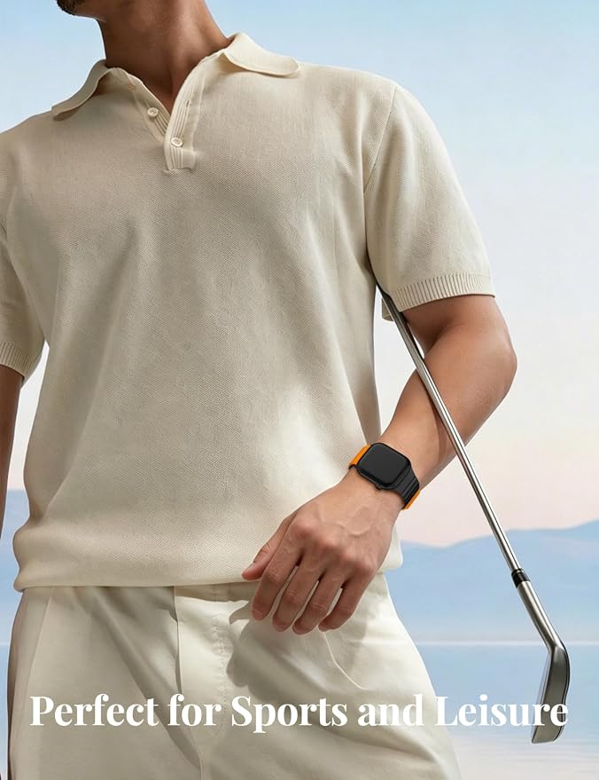 Patented Magnetic Silicone Sport Band for Apple Watch Bands for Women Men | Soft Silicone Solo Loop 40mm 38mm 41mm 44mm 45mm 42mm 49mm, Sport Strap for iWatch Series 11 10 9 8 7 6 5 4 3 2 1 SE Ultra