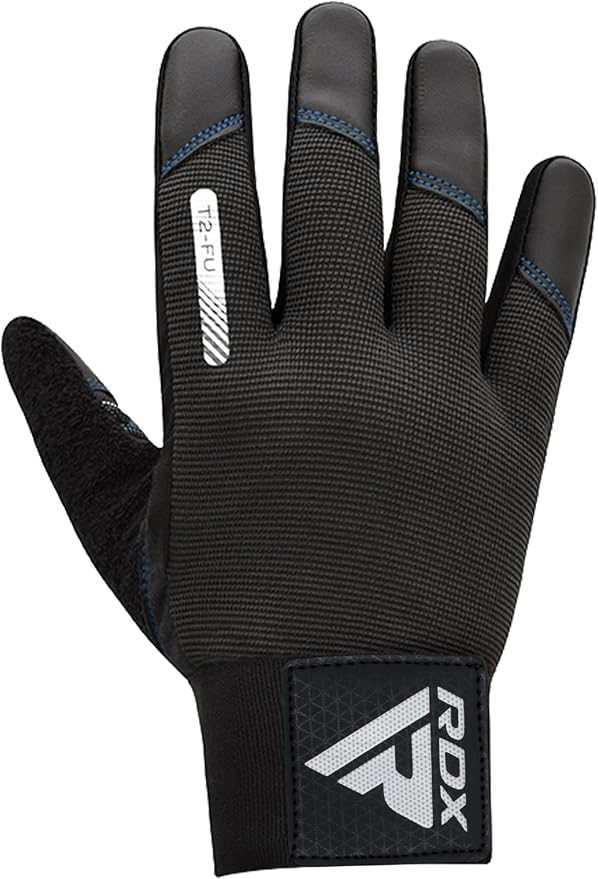 RDX Weight Lifting Gloves with Wrist Support -Touch Screen Full Finger Gym Workout, Breathable Anti Slip Padded Grip, Men Women Fitness Training, Powerlifting Bodybuilding HIIT Exercise Weightlifting