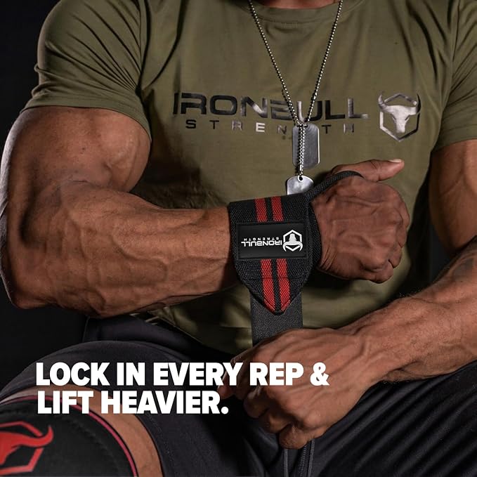 Wrist Wraps for Weightlifting (USPA & IPL Approved) - 18” Premium Quality Wrist Straps for Weightlifting - Weight Lifting Wrist Wraps with Thumb Loop - Best Gym Wrist Wraps for Lifting Weights, Curls & Dips - Lifting Wrist Wraps for Bench, Powerlifting...